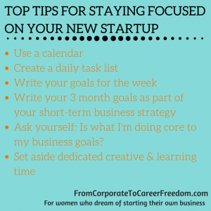 top tips for staying focused on business