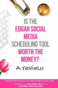 Thinking of using Edgar to make your social media scheduling? Here are the pros and cons, and whether it's worth the money for your business, social media, scheduling, blogging, marketing