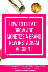 new instagram account